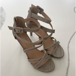 🌷3 for $10🌷 Sparkly Dark Gold Strap Heels